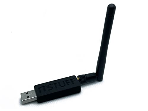 CC2531 Zigbee USB-Stick + Firmware für openHAB ioBroker FHEM zigbee2mqtt mit SMA-Antenne Gehäuse schwarz von ITSTUFF