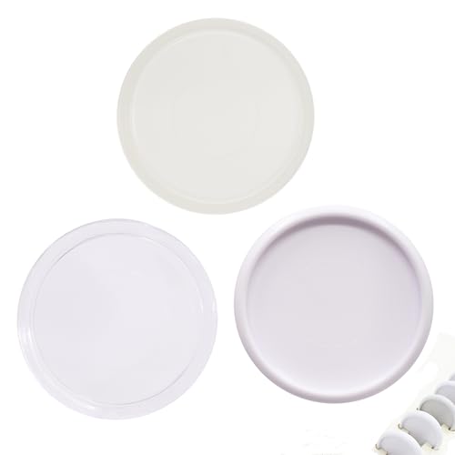 ITSYHPRO 33 Stück DIY Discbound Notizplaner, Zubehör, Discs in 5 Größen, passend für Tul, Levenger, Bogen, Happy Planner, Talia (Super Clear White Clear Mixed, 24 mm) von ITSYHPRO