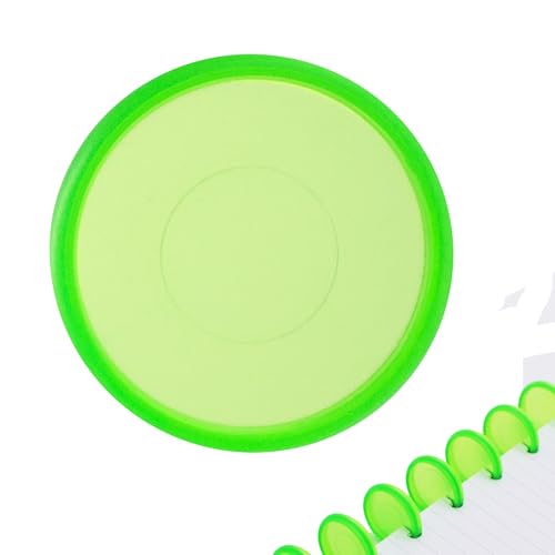 ITSYHPRO 33 Stück DIY Discbound Notizplaner, Zubehör, Discs in 5 Größen, passend für Tul, Levenger, Bogen, Happy Planner, Talia (Transparentes Grün, 18 mm) von ITSYHPRO