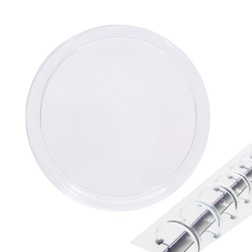 ITSYHPRO 33 Stück DIY Discbound Notizplaner, Zubehör, Discs in 5 Größen, passend für Tul, Levenger, Bogen, Happy Planner, Talia (super klar, 24 mm) von ITSYHPRO