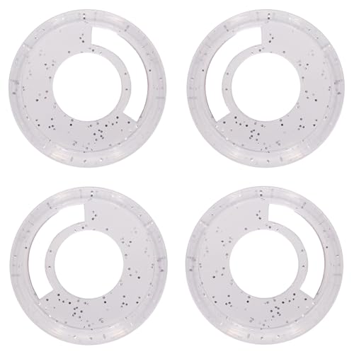ITSYHPRO 33 Stück Discbound Discbound Discs 2,8 cm Kunststoff-Expanderringe Stift-Clip Disc Planer Discbound Notizbuch-Zubehör (Transparentes Silber, 28 mm, 33 Stück) von ITSYHPRO