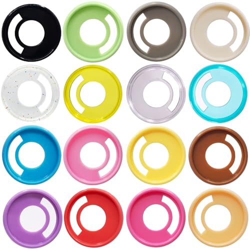 ITSYHPRO 33 Stück Discbound Discbound Discs 2,8 cm Kunststoff-Expanderringe Stift-Clip Disc Planer Discbound Notizbuch-Zubehör (mehrfarbig, 28 mm, 33 Stück) von ITSYHPRO