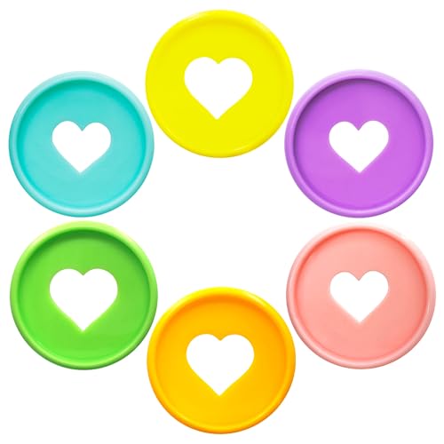 ITSYHPRO 33 Stück Planer-Discs Discbound Notebook Zubehör Herz Erweiterungsscheiben für 2025 Planer Notizbücher (Candy Mixed, 28 mm) von ITSYHPRO