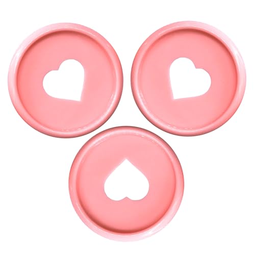 ITSYHPRO 33 Stück Planer-Discs Discbound Notebook Zubehör Herz Erweiterungsscheiben für 2025 Planer Notizbücher (Rosa, 28 mm) von ITSYHPRO