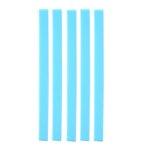 ITSYHPRO 5 Stück elastische Bänder Planer Zubehör Silikongürtel für Notebook DIY Multifunktions-Silikonbänder (blau, M für Junior/mittlere Größe) von ITSYHPRO