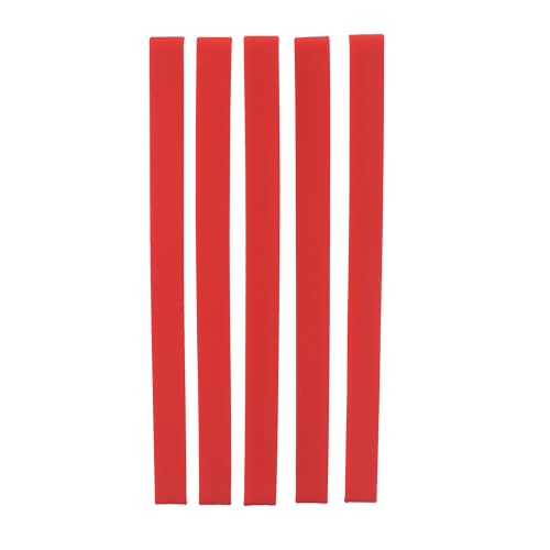 ITSYHPRO 5 Stück elastische Bänder Planer Zubehör Silikongürtel für Notebook DIY Multifunktions-Silikonbänder (rot, M für Junior/mittlere Größe) von ITSYHPRO