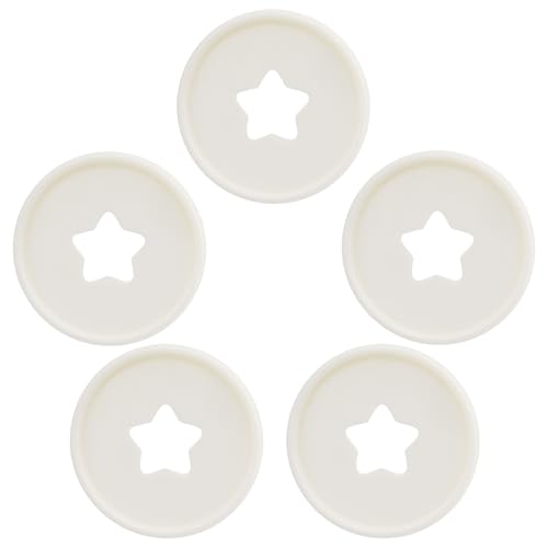 ITSYHPRO Planer-Discs für Discbound Notizbuchsystem, Kunststoff, Erweiterungsscheibe, Bindungszubehör (weißer Stern, 35 mm), 33 Stück von ITSYHPRO