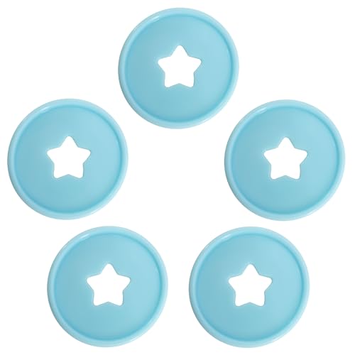 ITSYHPRO Planer-Discs für Discbound Notizbuchsystem, Stern, Kunststoff, Erweiterungsscheibe, Bindezubehör (blauer Stern, 35 mm), 33 Stück von ITSYHPRO