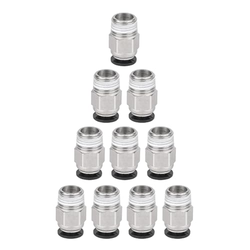 10 Stück 3d Printer Pc4-M10 Stecker,Pc4-M10 Connector,Pc4-M10 Pneumatik Steckverbinder,Pc4-M10 Pneumatischer Anschluss,Pc4-M10 Pneumatik Verbinder,Ptfe Tube Quick Push Fitting für 3d-Drucker von IUHRIE