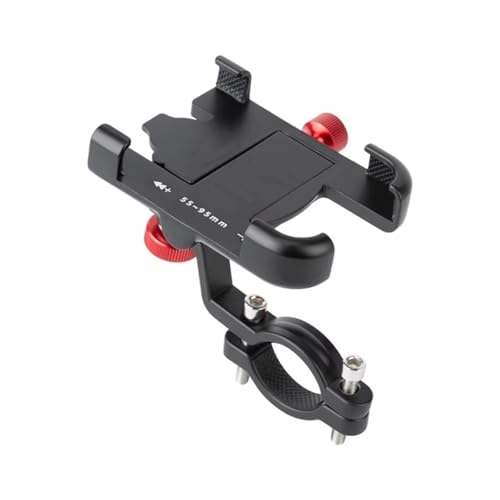IUKMRT Handyhalterung Fahrrad Universal Bike Motorrad Lenker Telefon Halterung Clip für Handy GPS Telefon Stehen Handyhalter Fahrrad(HOL232 Black) von IUKMRT