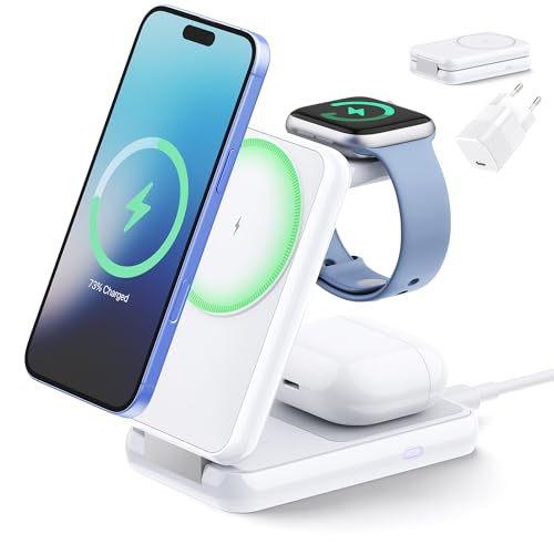 iVANKY 3 in 1 Foldable Wireless Charging Station with 30 W PD Charger iVANKY 3 in 1 Foldable Wireless Charging Station with 30 W PD Charger von IVANKY