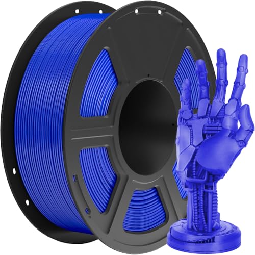 3D Drucker Filament 1,75mm PETG - Filament-3D-Druckmaterialien, Maßgenauigkeit +/-0,02mm, Kompatibel mit FDM-Drucker, 1KG(2,2lbs)/Spool (Blau) von IVEOPPE