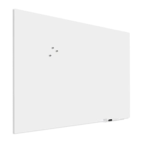 IVOL Design Glasboard Premium - Magnetische und beschreibbare Glastafel mit versteckter Montage - Magnettafel (100 x 150 cm, Weiß) von IVOL