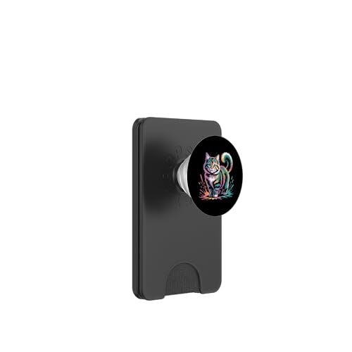 Bunte Aquarell-Katze für Männer, Frauen, Kinder, Katzenliebhaber PopSockets PopWallet für MagSafe von IVRY