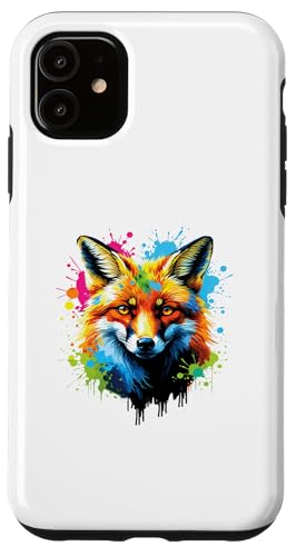 Cooler Fuchs auf bunt bemaltem Fuchs für Männer, Frauen, Kinder Hülle für iPhone 11 Cooler Fuchs auf bunt bemaltem Fuchs für Männer, Frauen, Kinder Hülle für iPhone 11 von IVRY