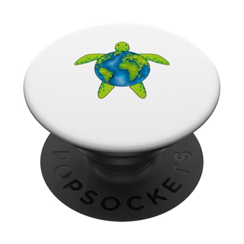 Earth Day Restore Earth Meeresschildkröte Art Save the Planet Tee PopSockets Klebender PopGrip von IVRY