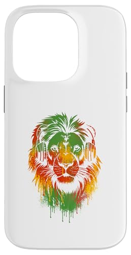 Jamaica Pride Lion Rasta Reggae Music Kopfhörer Jamaican Hülle für iPhone 14 Pro von IVRY