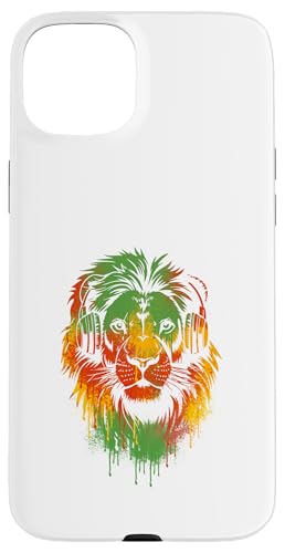 Jamaica Pride Lion Rasta Reggae Music Kopfhörer Jamaican Hülle für iPhone 15 Plus von IVRY