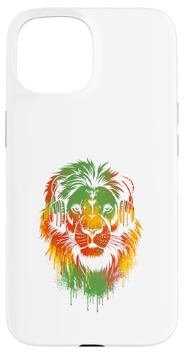 Jamaica Pride Lion Rasta Reggae Music Kopfhörer Jamaican Hülle für iPhone 15 von IVRY