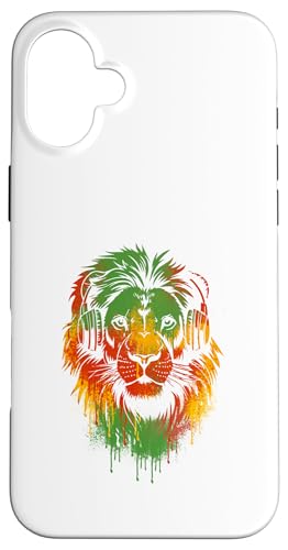 Jamaica Pride Lion Rasta Reggae Music Kopfhörer Jamaican Hülle für iPhone 16 Plus von IVRY