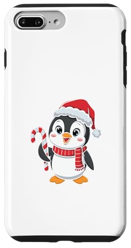Lustige Weihnachtsmütze, passende Weihnachtsmannmütze, Pinguin, Zuckerstange, Winter Hülle für iPhone 7 Plus/8 Plus von IVRY