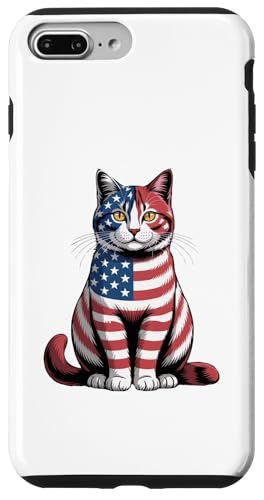 Lustige niedliche Katzen-Flagge 4. Juli für Männer, Frauen, Kinder Hülle für iPhone 7 Plus/8 Plus Lustige niedliche Katzen-Flagge 4. Juli für Männer, Frauen, Kinder Hülle für iPhone 7 Plus/8 Plus von IVRY