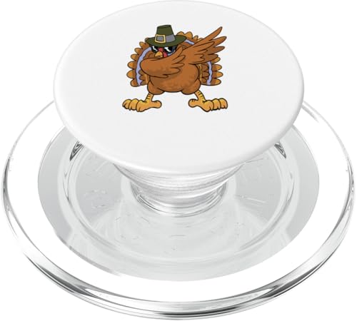 Lustiges Dabbing Truthahn Thanksgiving Day für Jungen Männer Kinder PopSockets PopGrip für MagSafe von IVRY