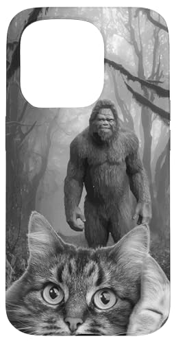 Lustiges Katzen-Selfie mit Bigfoot UFO | Lustige Sasquatch-Katze Hülle für iPhone 15 Pro Lustiges Katzen-Selfie mit Bigfoot UFO | Lustige Sasquatch-Katze Hülle für iPhone 15 Pro von IVRY