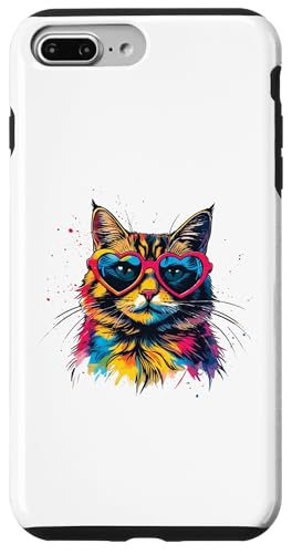 Niedliche, bunte Katze mit Sonnenbrille, lustig, katzenfreundlich Hülle für iPhone 7 Plus/8 Plus Niedliche, bunte Katze mit Sonnenbrille, lustig, katzenfreundlich Hülle für iPhone 7 Plus/8 Plus von IVRY