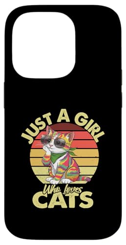 Nur ein Mädchen, das Katzen liebt, Katzenliebe für Damen, Herren, Kinder, Lustig Hülle für iPhone 14 Pro von IVRY