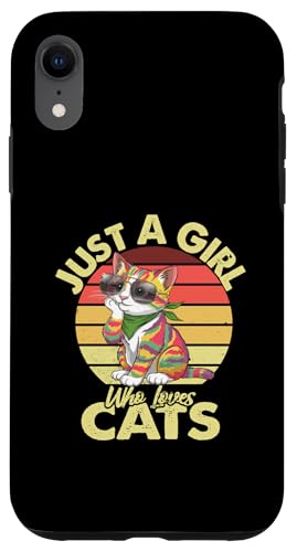 Nur ein Mädchen, das Katzen liebt, Katzenliebe für Damen, Herren, Kinder, Lustig Hülle für iPhone XR von IVRY