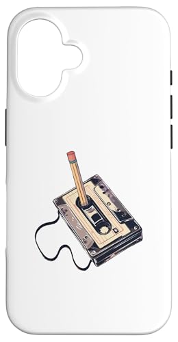 Retro Vintage Kassettenbleistift 70er 80er 90er Musik Hülle für iPhone 16 Retro Vintage Kassettenbleistift 70er 80er 90er Musik Hülle für iPhone 16 von IVRY