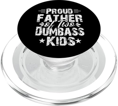 Vintage Stolzer Vater von ein paar Dumbass Kinder lustig Vatertag PopSockets PopGrip für MagSafe Vintage Stolzer Vater von ein paar Dumbass Kinder lustig Vatertag PopSockets PopGrip für MagSafe von IVRY