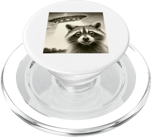 Waschbär Waschbär UFO Alien Lustiger Waschbär Selfie PopSockets PopGrip für MagSafe Waschbär Waschbär UFO Alien Lustiger Waschbär Selfie PopSockets PopGrip für MagSafe von IVRY