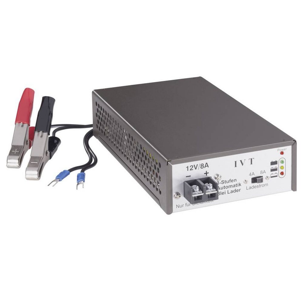 IVT 3-Stufen-Konstantstrom-Ladegeräte 12V/4A/8A Bleiakku-Ladegerät IVT 3-Stufen-Konstantstrom-Ladegeräte 12V/4A/8A Bleiakku-Ladegerät von IVT
