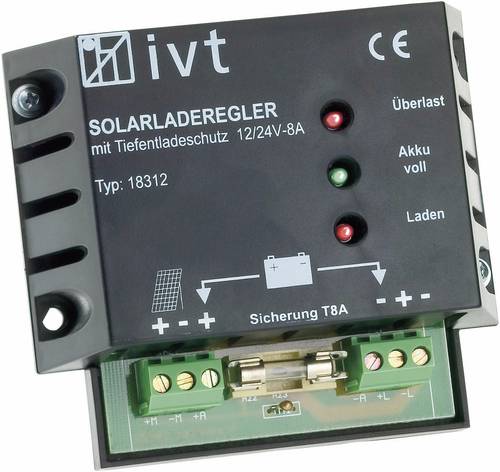 IVT Shunt Laderegler PWM 12 V, 24V 8A von IVT