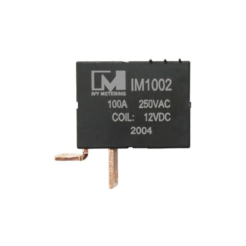 IVY 100A 250VAC 12V 24V Relais Doppelspule Fernsteuerung Einphasig Magnetisches Verriegelungsrelais IM1002 (12v-Double Coil) von IVY METERING