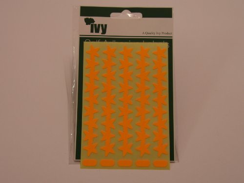 IVY Selbstklebend, Stern, Fluoreszierend, Orange von IVY STATIONARY