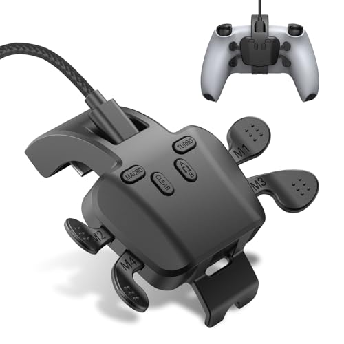 IWGAME Paddles für PS5-Controller, Plug and Play 4 Backbuttons, Unterstützung von Makros, Turbo, Tastenwechsel-Funktion,für PS5 Konsole/PC/Mac/Android, Keine Unterstützung für Drittanbieter-Controller von IWGAME