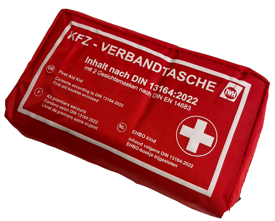 IWH KFZ-Verbandtasche, Inhalt DIN 13164, rot von IWH