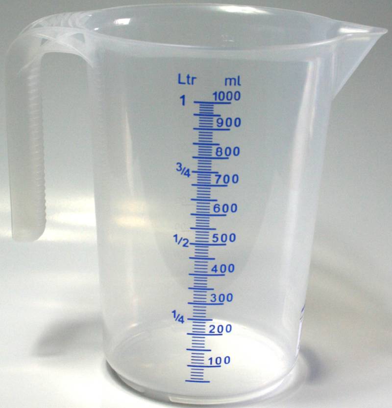 IWH Messbecher, transparent, Inhalt: 1 Liter von IWH