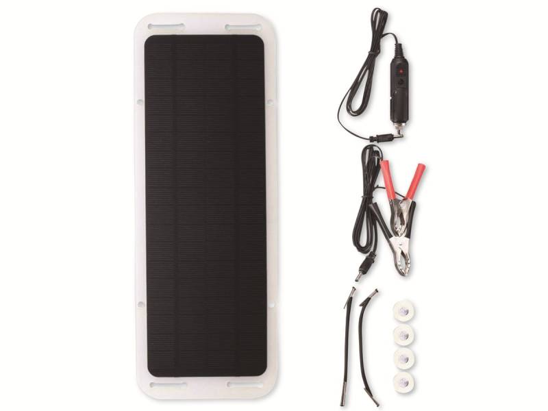IWH Solarmodul, 12 V, 5 W, mit 2x USB- und 1x USB-C-Anschlüsse von IWH