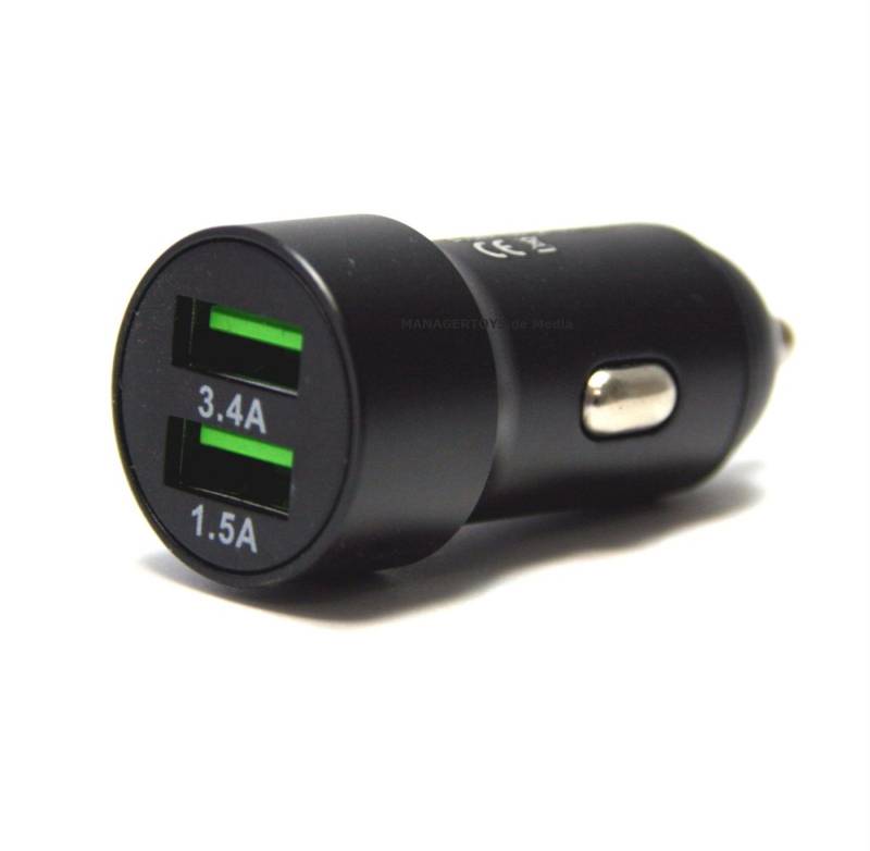 IWH Zigarettenanzünder-Verteiler Dual USB Auto Ladestecker 3,4 Amp. + 1,5 Amp. Zigarettenanzünder von IWH