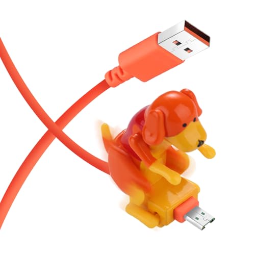 Funny Humping Dog Fast Charger Cable, Humping Dog Charger for iPhone, Humping Dog Phone Charger - for iPhone/Android/Type-C (for Android,B-Orange) von IWOR