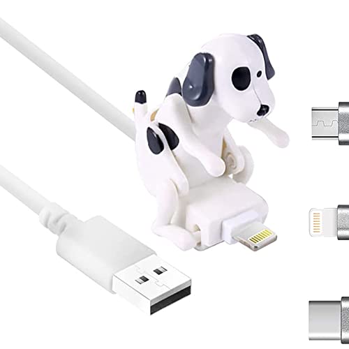 IWOR Funny Humping Dog Fast Charger Cable, Humping Dog Charger for iPhone, Humping Dog Phone Charger - for iPhone/Android/Type-C (for Android,A-White) von IWOR