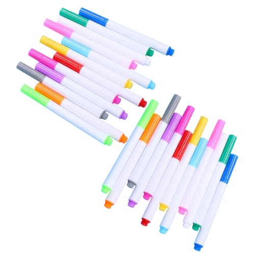IWOWHERO 24 Stück wasserlöslicher Stift schreibkladde erasable pen kreidehalter radierbare stifte Leichte Kreidestifte Tafelstift Schreibutensilien Schulbedarf wasserlösliche Kreide von IWOWHERO