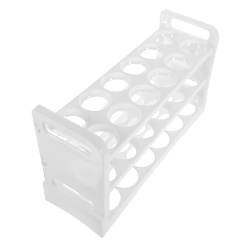 IWOWHERO Frische Eier Eierhalter Für Kühlschrank 3 Lagiger Eier Organizer Für Die Kühlschranktür 36 Eier Kapazität Rutschfeste Unterseite Praktischer Kühlschrank Eierständer Platzsparend Und von IWOWHERO