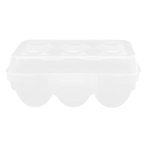 IWOWHERO Praktische Eieraufbewahrungsbox Mit Deckel Stapelbarer Stoßfester Eierhalter Für Kühlschrank Und Camping Transparente Box Für Eier Für Frische Lagerung Und Ordnung von IWOWHERO