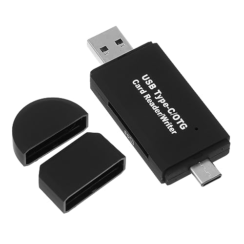 IWOWHERO USB Kartenleser OTG Adapter für Smartphones Computer Vielseitiger USB Hub Adapter für Karten Schnelle Datenübertragung Schwarzes Design von IWOWHERO