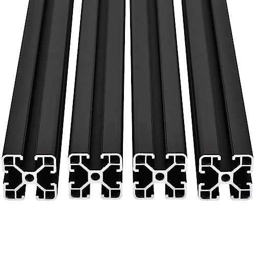 4 Stück Eloxierte Linearschiene aus 4040 Aluminium mit T-Schlitz, 95 cm, Europäischer Standard für 3D-Drucker Teile und DIY CNC 1000mm Schwarz 4 Stück Eloxierte Linearschiene aus 4040 Aluminium mit T-Schlitz, 95 cm, Europäischer Standard für 3D-Drucker Teile und DIY CNC 1000mm Schwarz von IXGNIJ
